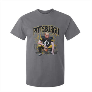 Vintage Pittsburgh T Shirt For Kid Retro Sports Fan Trump 47 Streetwear Bootleg TS10 Charcoal Print Your Wear