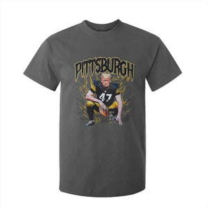 Vintage Pittsburgh T Shirt For Kid Retro Sports Fan Trump 47 Streetwear Bootleg TS10 Dark Heather Print Your Wear