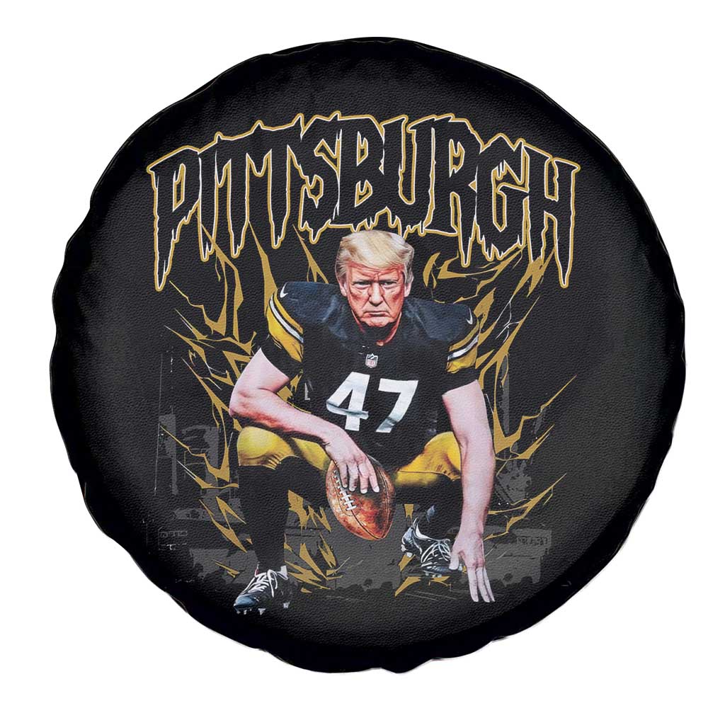 Vintage Pittsburgh Spare Tire Cover Retro Sports Fan Trump 47 Streetwear Bootleg TS10 Print Your Wear