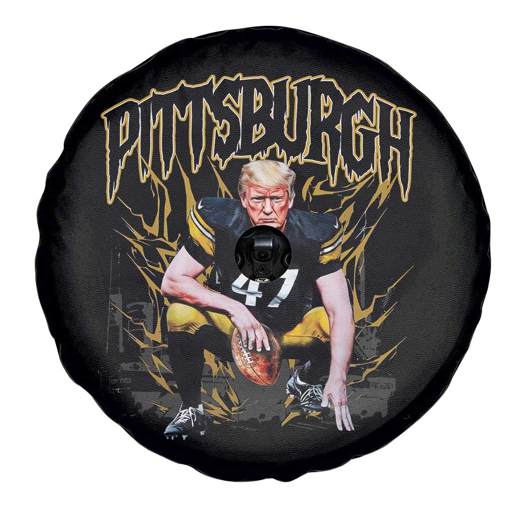 Vintage Pittsburgh Spare Tire Cover Retro Sports Fan Trump 47 Streetwear Bootleg TS10 Print Your Wear