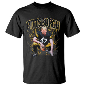 Vintage PFS T Shirt Retro Sports Fan Trump 47 Streetwear Bootleg TS10 Black Print Your Wear