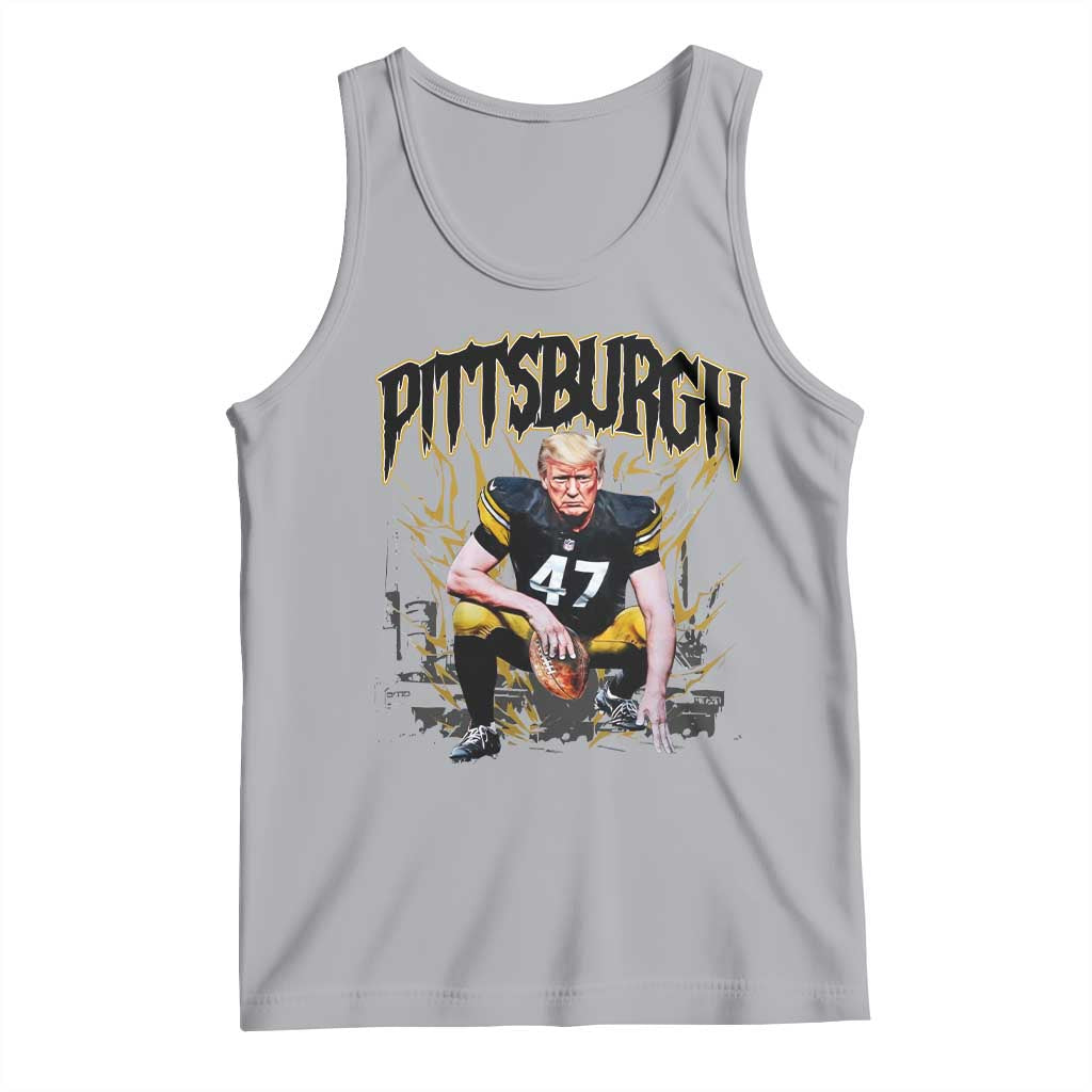 Vintage Pittsburgh Tank Top Retro Sports Fan Trump 47 Streetwear Bootleg TS10 Athletic Heather Print Your Wear