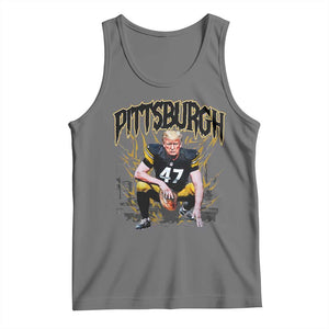 Vintage Pittsburgh Tank Top Retro Sports Fan Trump 47 Streetwear Bootleg TS10 Black Heather Print Your Wear