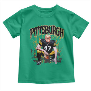 Vintage Pittsburgh Toddler T Shirt Retro Sports Fan Trump 47 Streetwear Bootleg TS10 Irish Green Print Your Wear