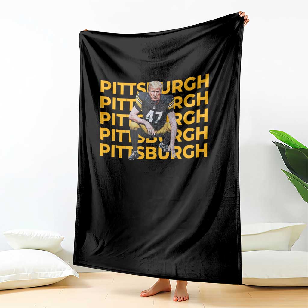 PFS Trump Football Throw Blanket Vintage Athletic Sports Fan Game Day TS10 Print Your Wear