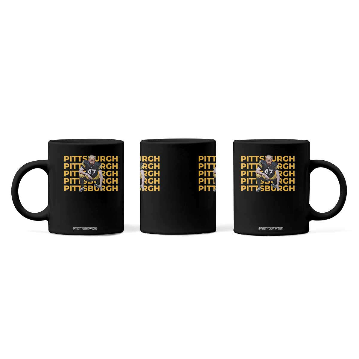 PFS Trump Football Coffee Mug Vintage Athletic Sports Fan Game Day TS10 Print Your Wear