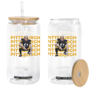 PFS Trump Football Glass Can Vintage Athletic Sports Fan Game Day TS10 Print Your Wear