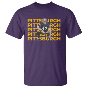 PFS Trump Football T Shirt Vintage Athletic Sports Fan Game Day TS10 Purple Print Your Wear