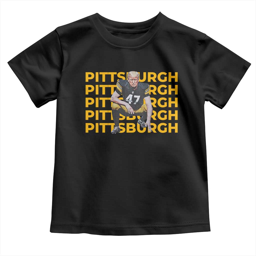 PFS Trump Football Toddler T Shirt Vintage Athletic Sports Fan Game Day TS10 Black Print Your Wear