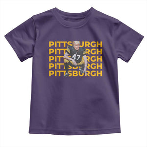 PFS Trump Football Toddler T Shirt Vintage Athletic Sports Fan Game Day TS10 Purple Print Your Wear