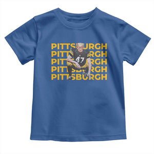 PFS Trump Football Toddler T Shirt Vintage Athletic Sports Fan Game Day TS10 Royal Blue Print Your Wear
