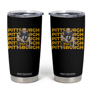 PFS Trump Football Tumbler Cup Vintage Athletic Sports Fan Game Day TS10 Black Print Your Wear