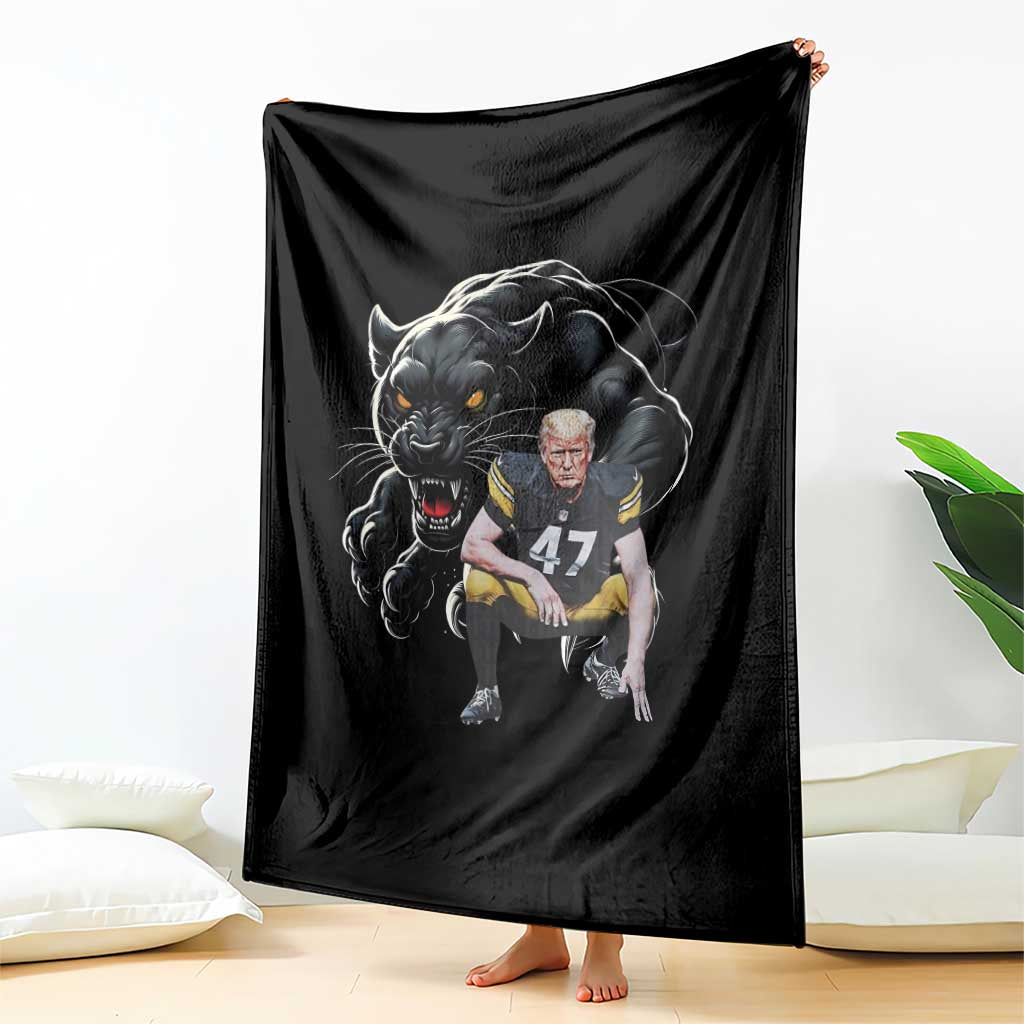 PFS Trump Football Throw Blanket Vintage Athletic Sports Fan Mascot Game Day TS10 Print Your Wear
