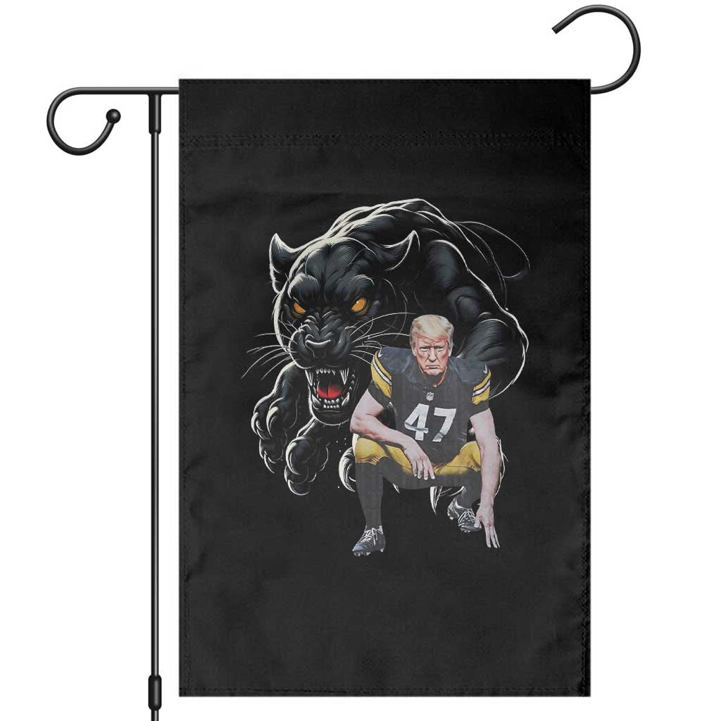 PFS Trump Football Garden Flag Vintage Athletic Sports Fan Mascot Game Day TS10 Black Print Your Wear