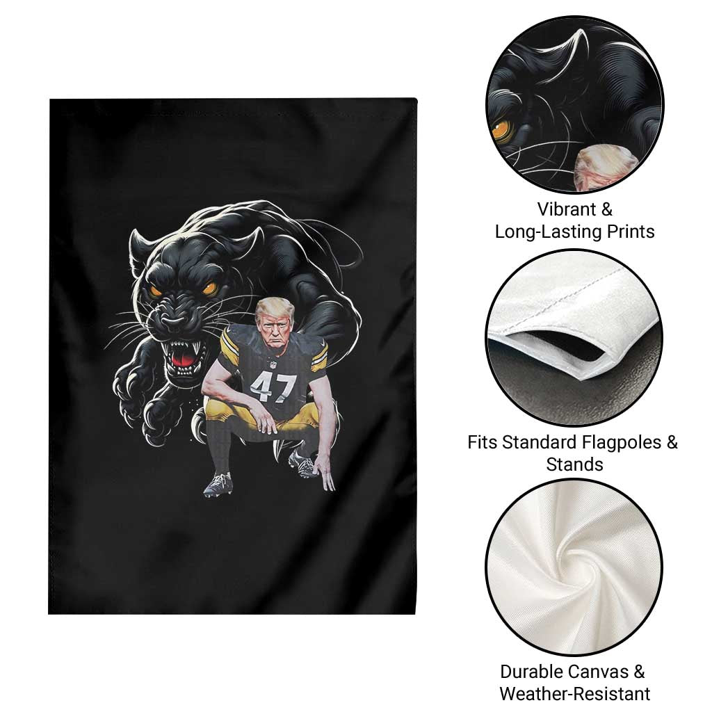 PFS Trump Football Garden Flag Vintage Athletic Sports Fan Mascot Game Day TS10 Print Your Wear