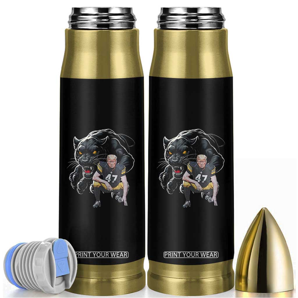 PFS Trump Football Bullet Tumbler Vintage Athletic Sports Fan Mascot Game Day TS10 Black Print Your Wear