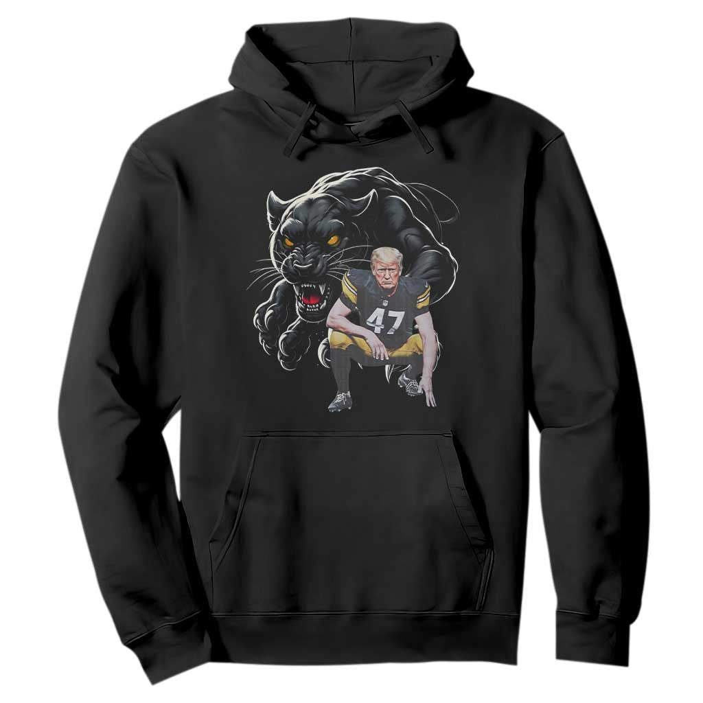 PFS Trump Football Hoodie Vintage Athletic Sports Fan Mascot Game Day TS10 Black Print Your Wear