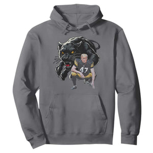 PFS Trump Football Hoodie Vintage Athletic Sports Fan Mascot Game Day TS10 Charcoal Print Your Wear