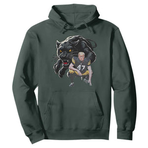 PFS Trump Football Hoodie Vintage Athletic Sports Fan Mascot Game Day TS10 Dark Forest Green Print Your Wear