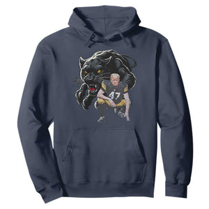 PFS Trump Football Hoodie Vintage Athletic Sports Fan Mascot Game Day TS10 Navy Print Your Wear