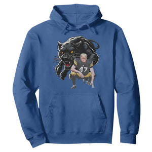 PFS Trump Football Hoodie Vintage Athletic Sports Fan Mascot Game Day TS10 Royal Blue Print Your Wear