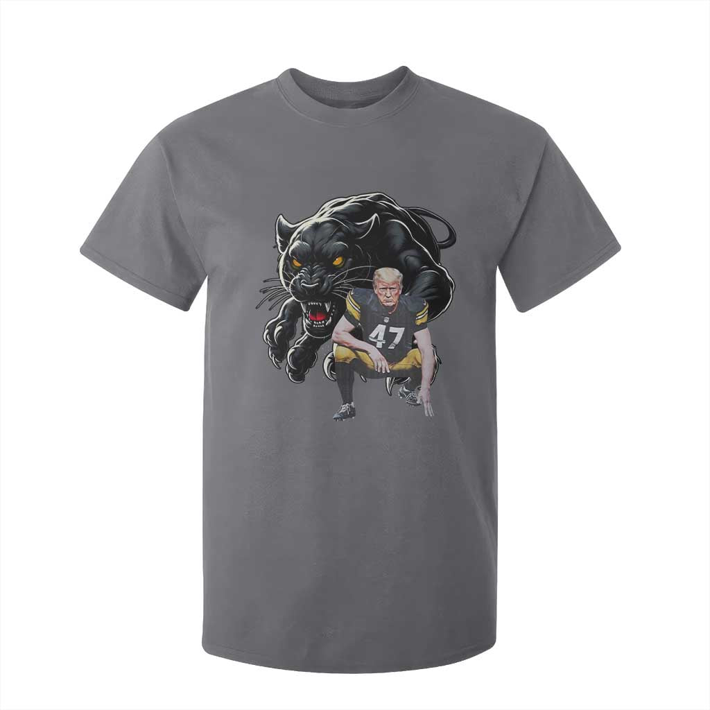 PFS Trump Football T Shirt For Kid Vintage Athletic Sports Fan Mascot Game Day TS10 Charcoal Print Your Wear