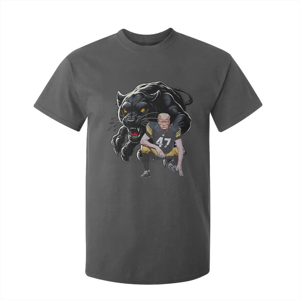 PFS Trump Football T Shirt For Kid Vintage Athletic Sports Fan Mascot Game Day TS10 Dark Heather Print Your Wear