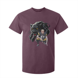PFS Trump Football T Shirt For Kid Vintage Athletic Sports Fan Mascot Game Day TS10 Maroon Print Your Wear