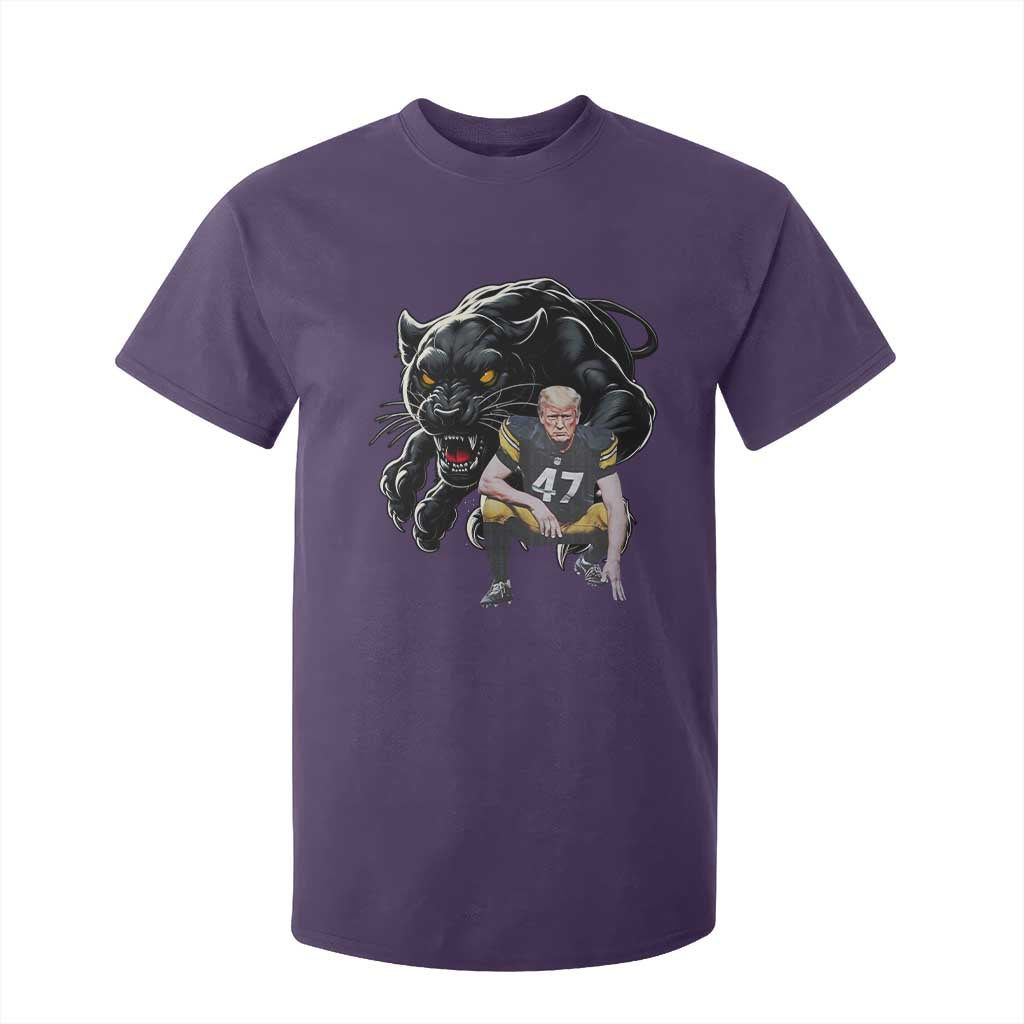 PFS Trump Football T Shirt For Kid Vintage Athletic Sports Fan Mascot Game Day TS10 Purple Print Your Wear