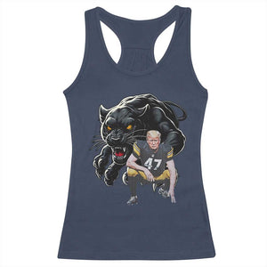 PFS Trump Football Racerback Tank Top Vintage Athletic Sports Fan Mascot Game Day TS10 Navy Print Your Wear