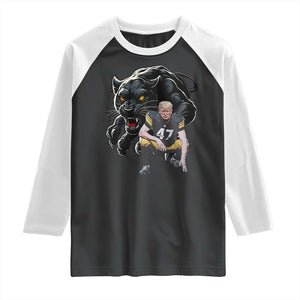 PFS Trump Football Raglan Shirt Vintage Athletic Sports Fan Mascot Game Day TS10 Black White Print Your Wear