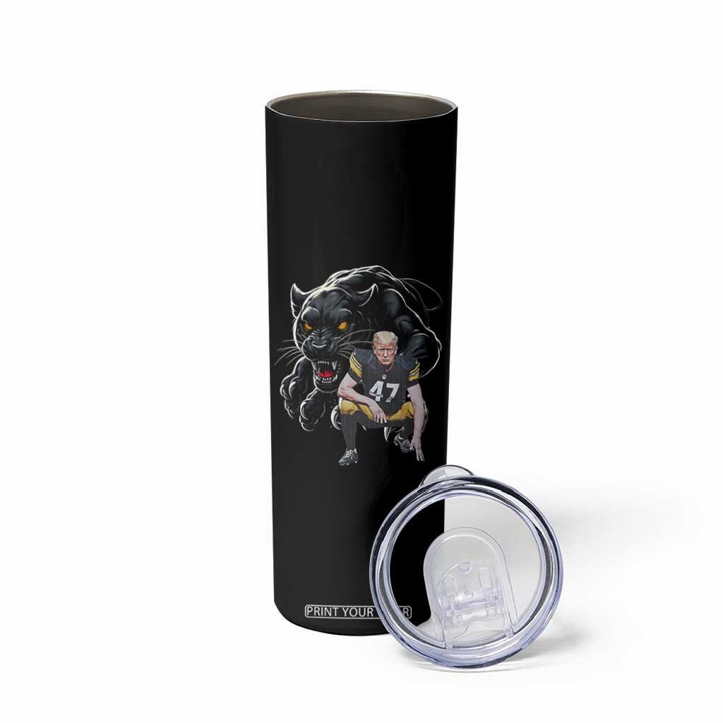 PFS Trump Football Skinny Tumbler Vintage Athletic Sports Fan Mascot Game Day TS10 Print Your Wear