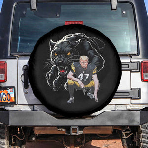 PFS Trump Football Spare Tire Cover Vintage Athletic Sports Fan Mascot Game Day TS10 No hole Black Print Your Wear