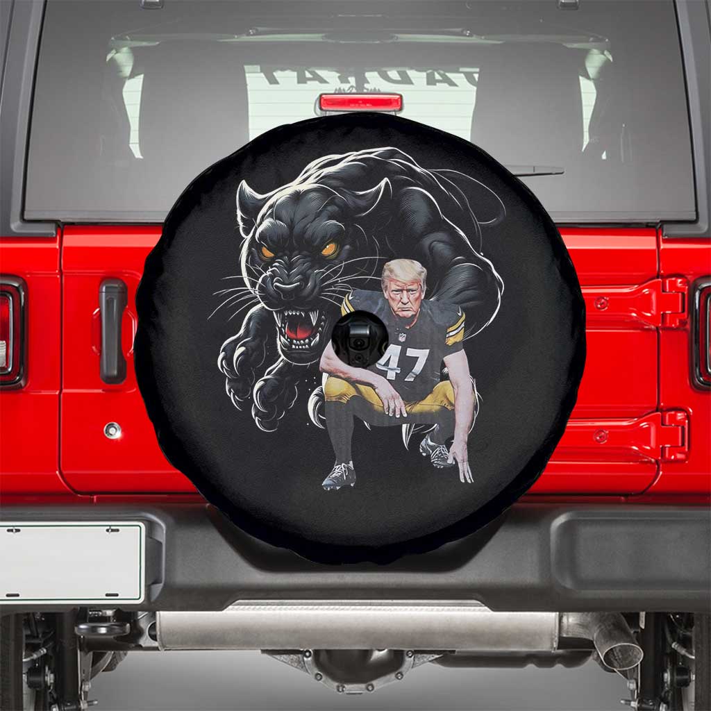 PFS Trump Football Spare Tire Cover Vintage Athletic Sports Fan Mascot Game Day TS10 Black Print Your Wear