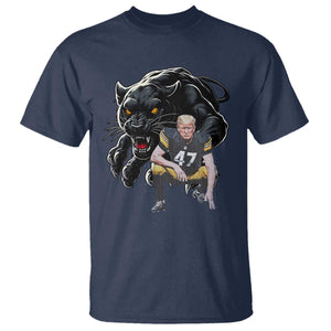 PFS Trump Football T Shirt Vintage Athletic Sports Fan Mascot Game Day TS10 Navy Print Your Wear