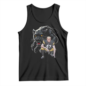 PFS Trump Football Tank Top Vintage Athletic Sports Fan Mascot Game Day TS10 Black Print Your Wear