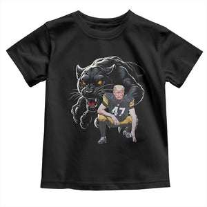 PFS Trump Football Toddler T Shirt Vintage Athletic Sports Fan Mascot Game Day TS10 Black Print Your Wear