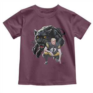 PFS Trump Football Toddler T Shirt Vintage Athletic Sports Fan Mascot Game Day TS10 Maroon Print Your Wear