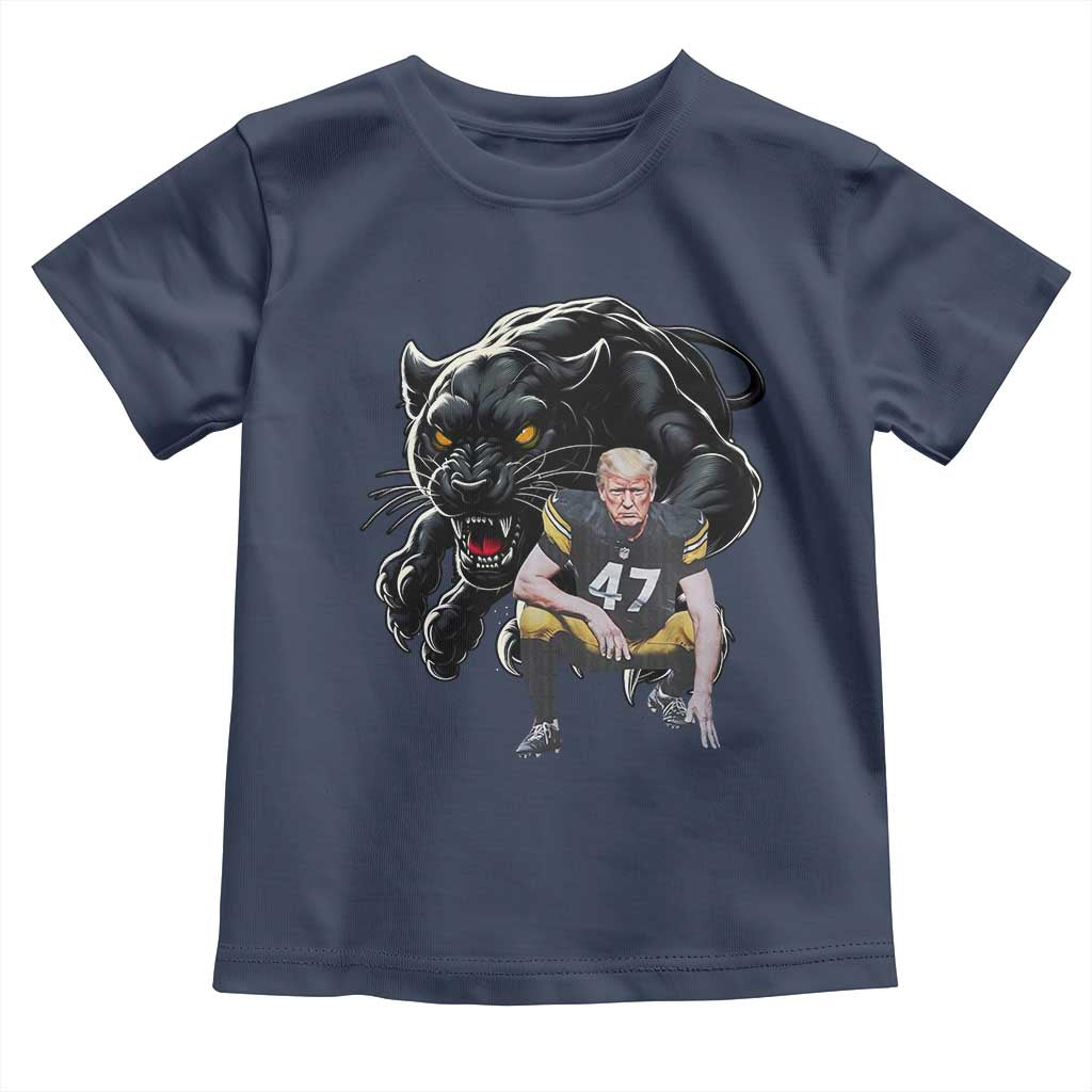 PFS Trump Football Toddler T Shirt Vintage Athletic Sports Fan Mascot Game Day TS10 Navy Print Your Wear