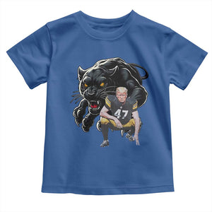 PFS Trump Football Toddler T Shirt Vintage Athletic Sports Fan Mascot Game Day TS10 Royal Blue Print Your Wear