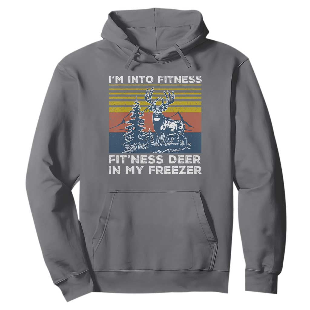 Hunting Hoodie I'm Into Fitness Fit'ness Deer In My Freezer Gift for Hunter TS10 Charcoal Print Your Wear