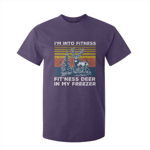 Hunting T Shirt For Kid I'm Into Fitness Fit'ness Deer In My Freezer Gift for Hunter TS10 Purple Print Your Wear