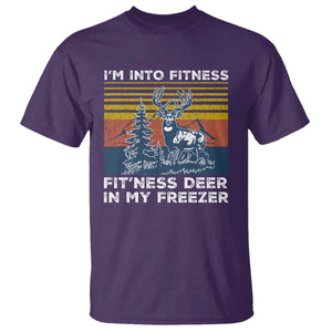 Hunting T Shirt I'm Into Fitness Fit'ness Deer In My Freezer Gift for Hunter TS10 Purple Print Your Wear