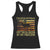 Hunting Racerback Tank Top I'm Into Fitness Fit'ness Deer In My Freezer American Flag TS10 Black Print Your Wear