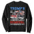 Support Trump Sweatshirt Funny Trump's Snowflake Removal Service 2024 US American Flag TS10 Black Print Your Wear