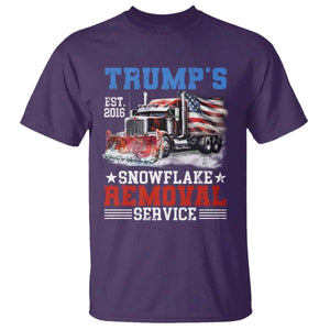 Support Trump T Shirt Funny Trump's Snowflake Removal Service 2024 US American Flag TS10 Purple Print Your Wear