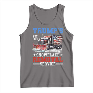 Support Trump Tank Top Funny Trump's Snowflake Removal Service 2024 US American Flag TS10 Deep Heather Print Your Wear