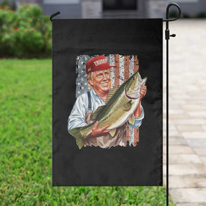 Patriotic Fisherman Garden Flag American Flag Bass Fish Fisherman Trump TS10 Print Your Wear
