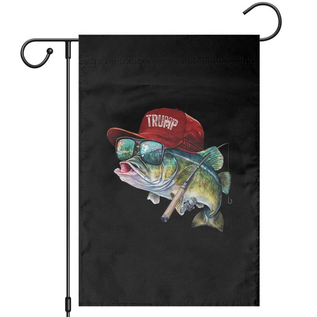 Trump Fishing Garden Flag American Flag Bass Fish Fisherman TS10 Black Print Your Wear