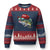 Trump Fishing Ugly Christmas Sweater American Flag Bass Fish Fisherman TS10 Navy Red Print Your Wear